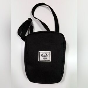 Herschel Supply Company Black Cross body bag with Red & white Lining